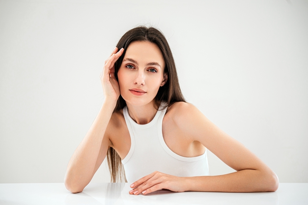 Picture of woman skin analysis